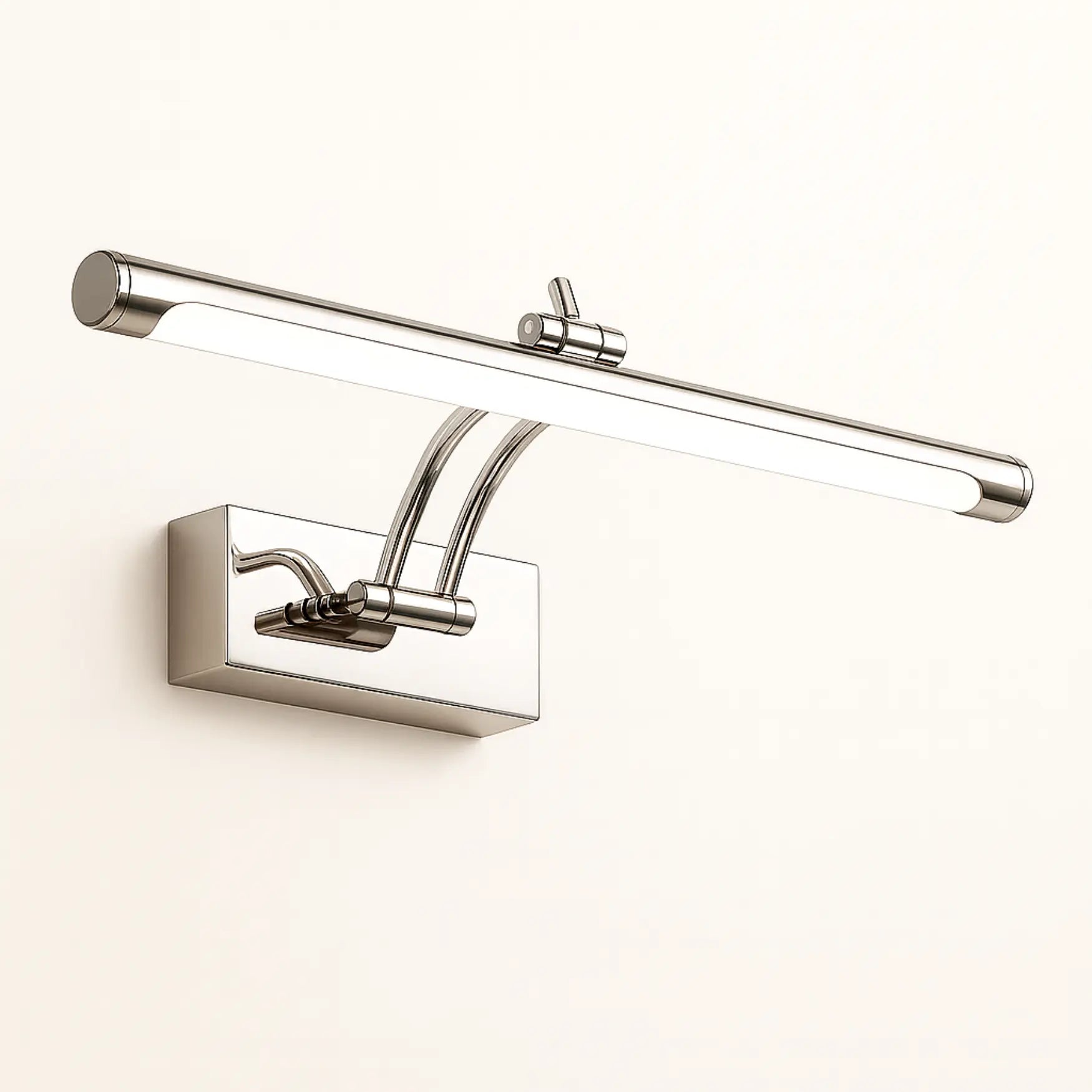 Modern LED sconce bathes walls in even, elegant light with a sleek design.