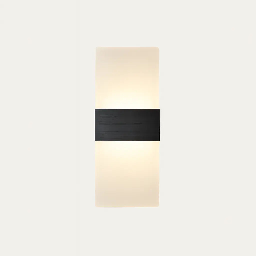 Bright LED illumination shines through acrylic panels for a striking, modern lighting accent.