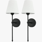 Modern grid LED wall light provides efficient, stylish illumination for staircases.