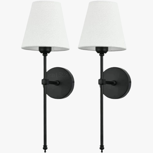 Modern grid LED wall light provides efficient, stylish illumination for staircases.